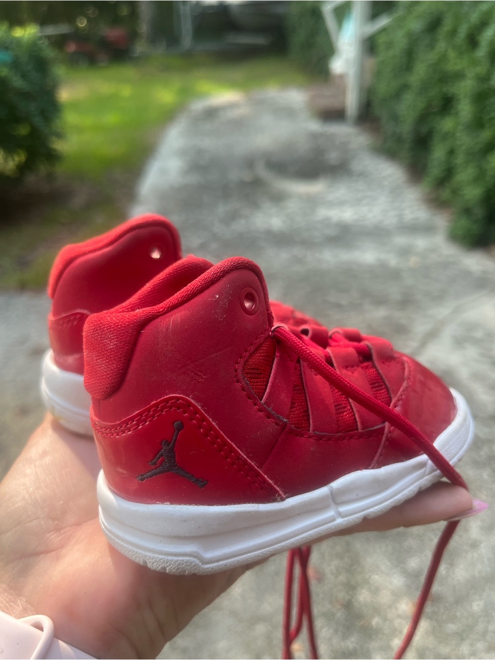 Jordan 11 Retro red baby sneakers size US 3C